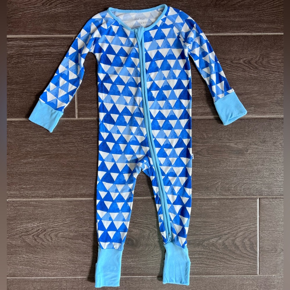 Little Sleepies Blue and White Kids Pajamas